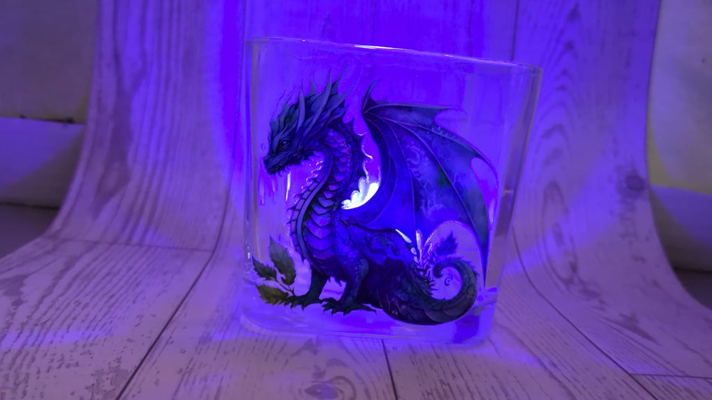 3"x3" square glass votive holder