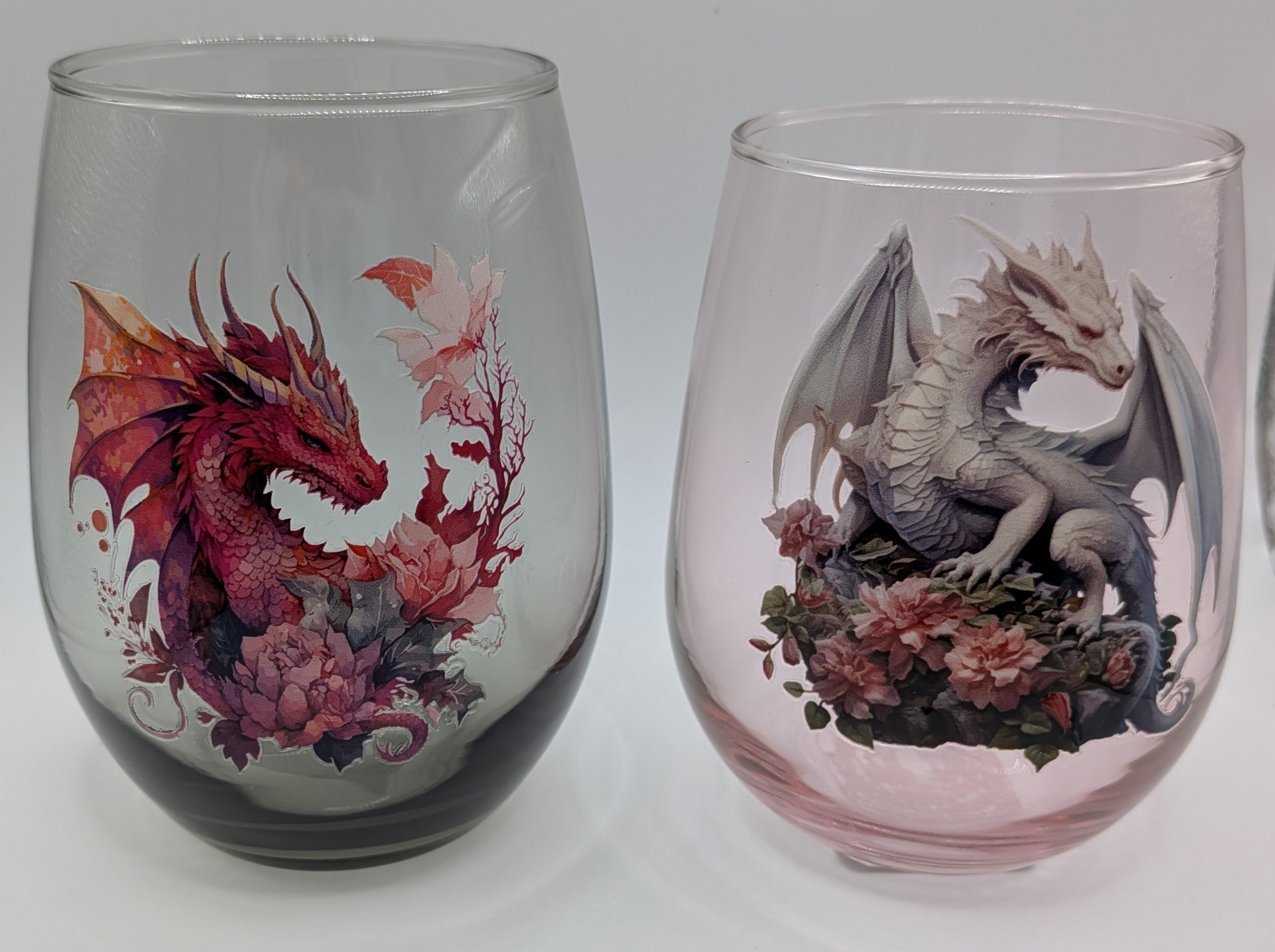 Dragon stemless wineglasses