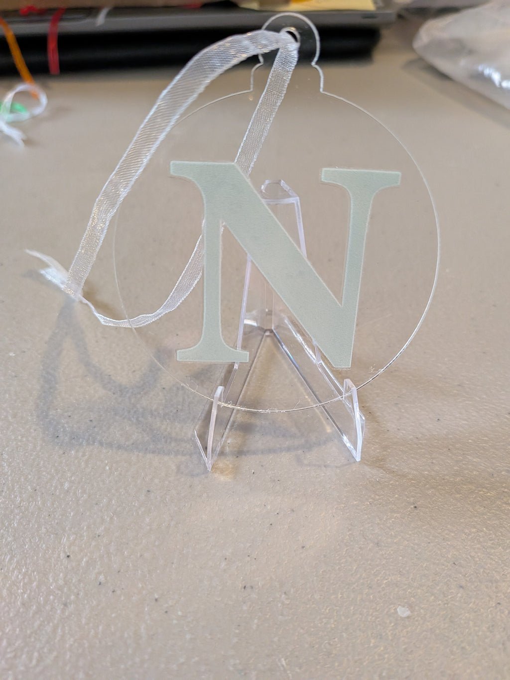 NEW DESIGNS ADDED!!! Acrylic ornaments 2" round clear
