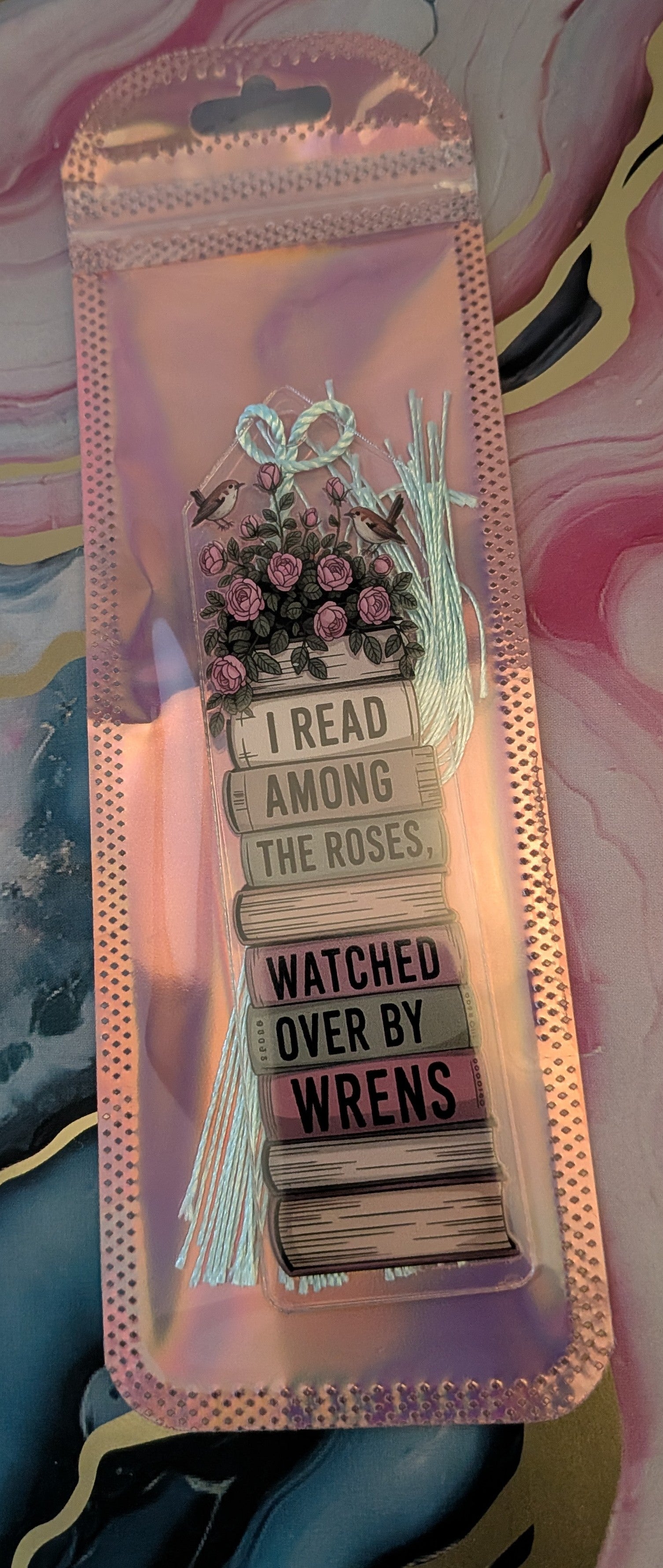 Acrylic bookmarks with tassel
