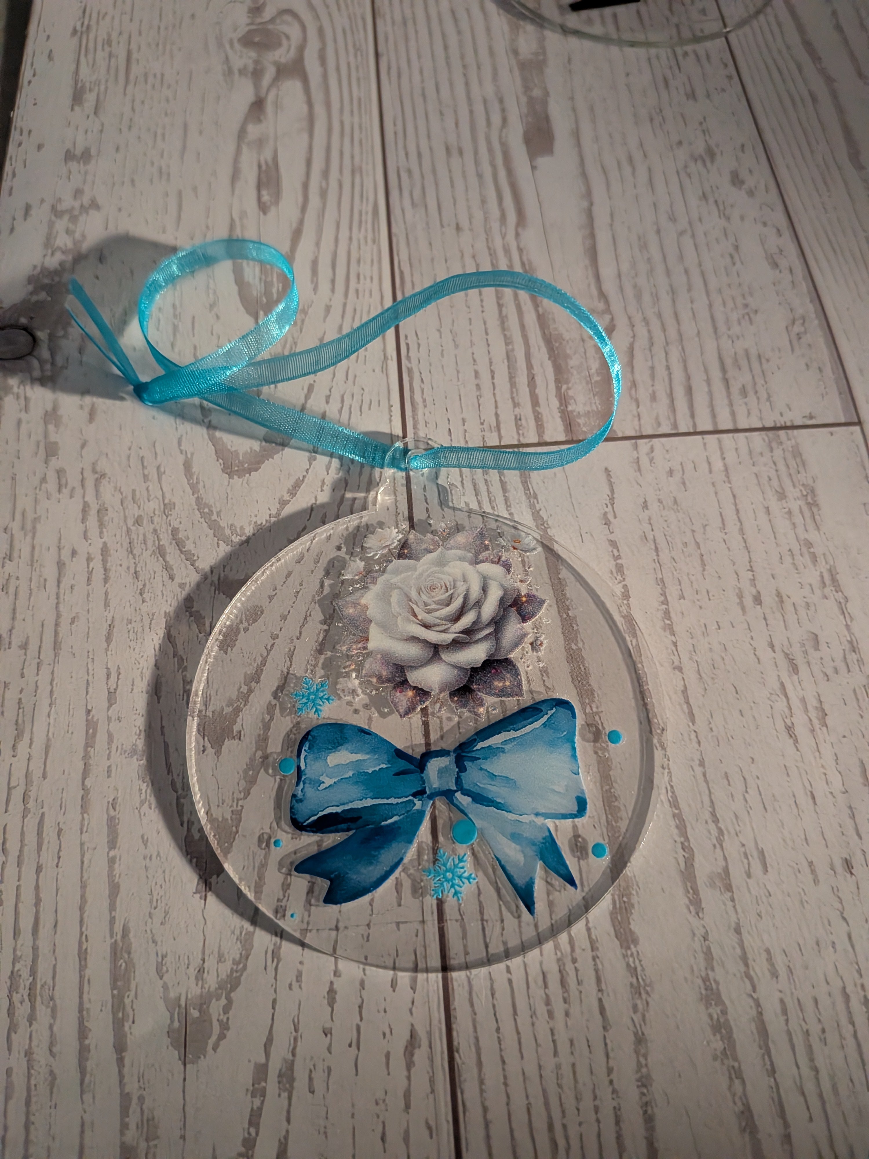 NEW DESIGNS ADDED!!! Acrylic ornaments 2" round clear