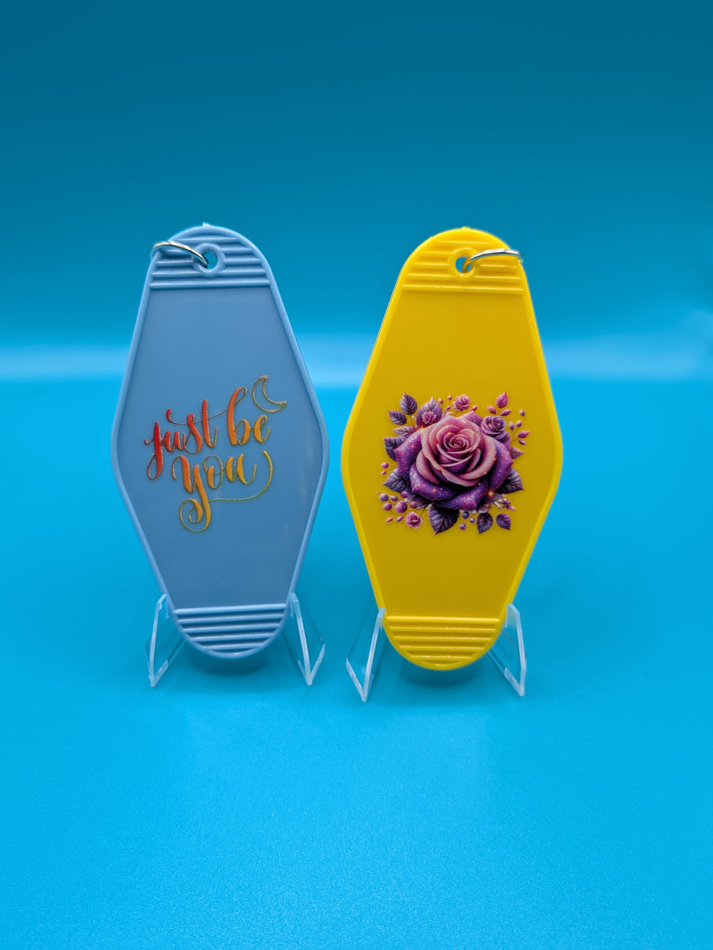 Motel keychains