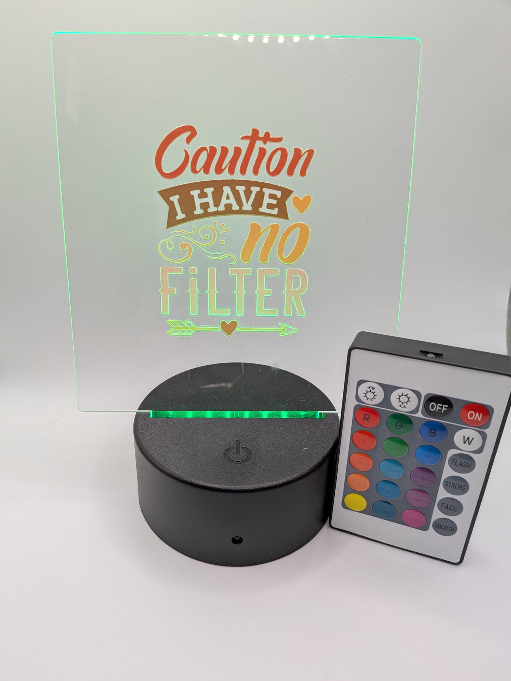 LED night light with remote