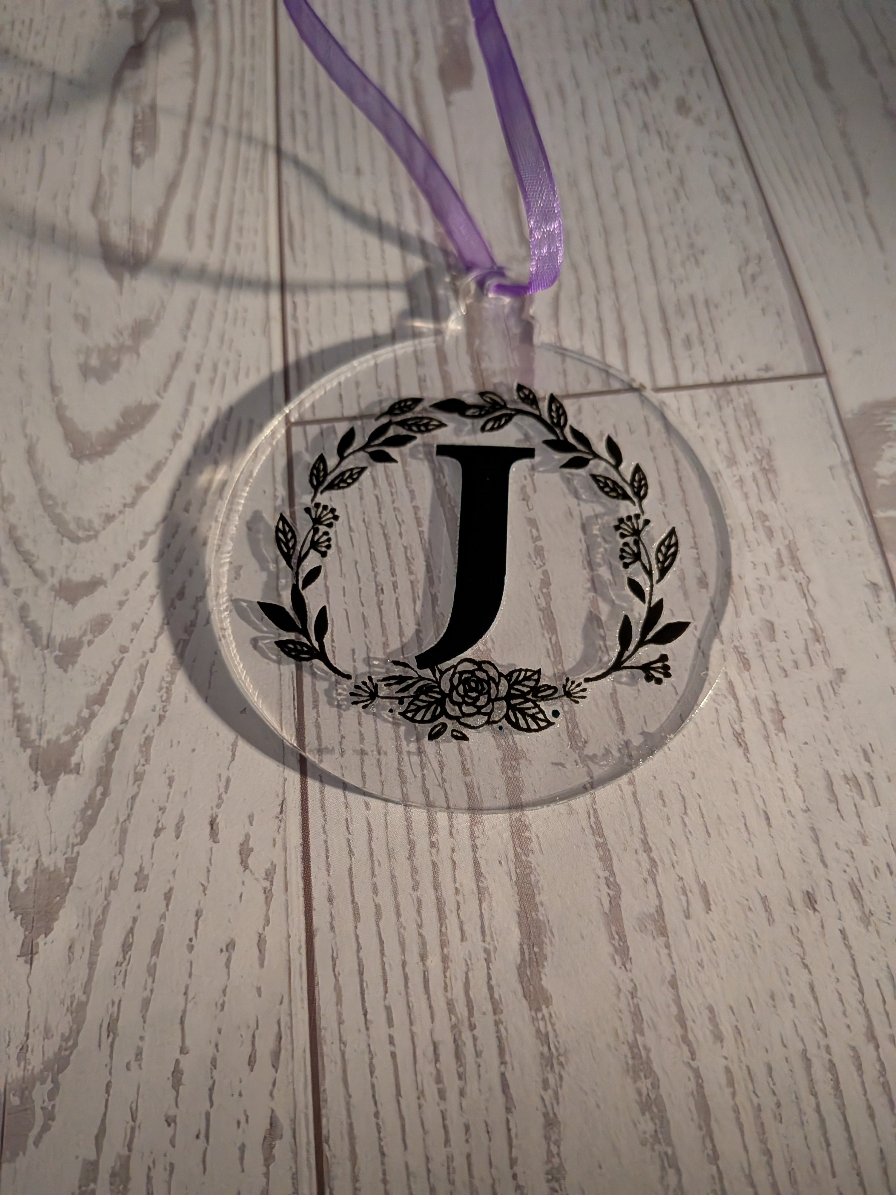 NEW DESIGNS ADDED!!! Acrylic ornaments 2" round clear