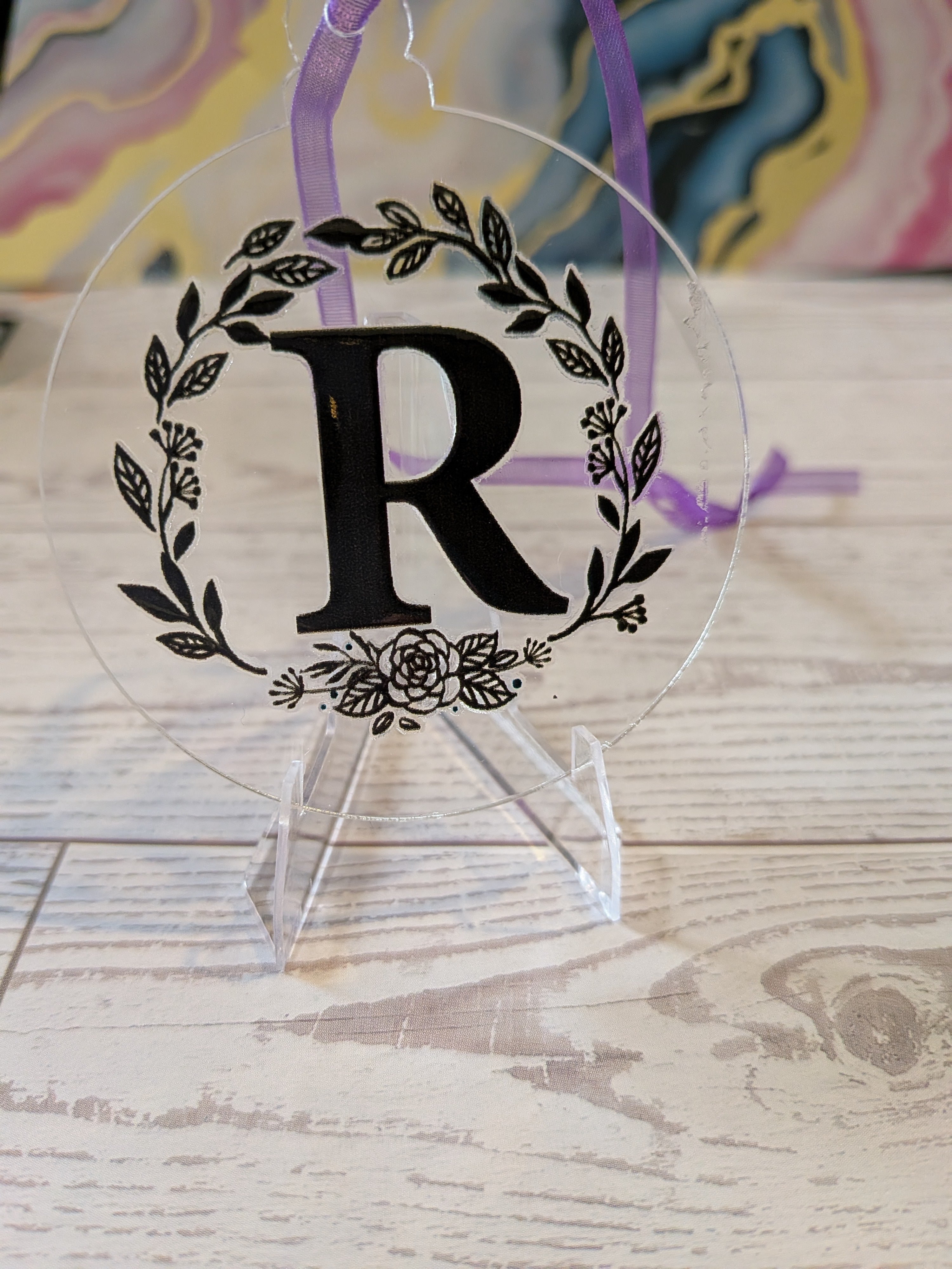 NEW DESIGNS ADDED!!! Acrylic ornaments 2" round clear