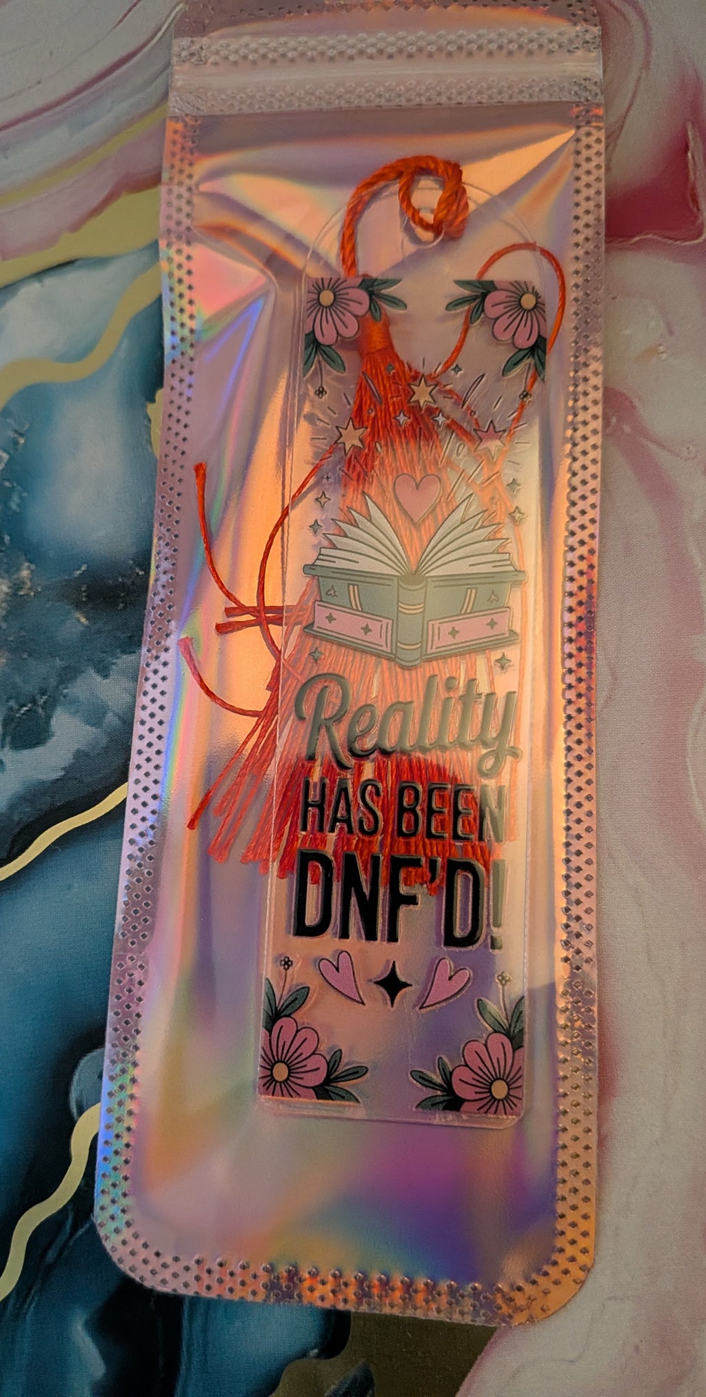 Acrylic bookmarks with tassel
