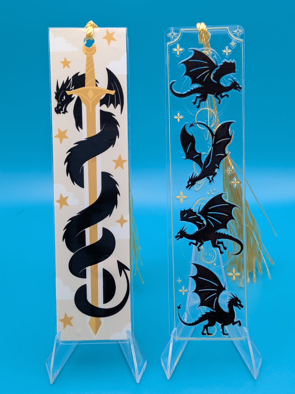 JUST IN!!! Dragon acrylic bookmarks with tassel