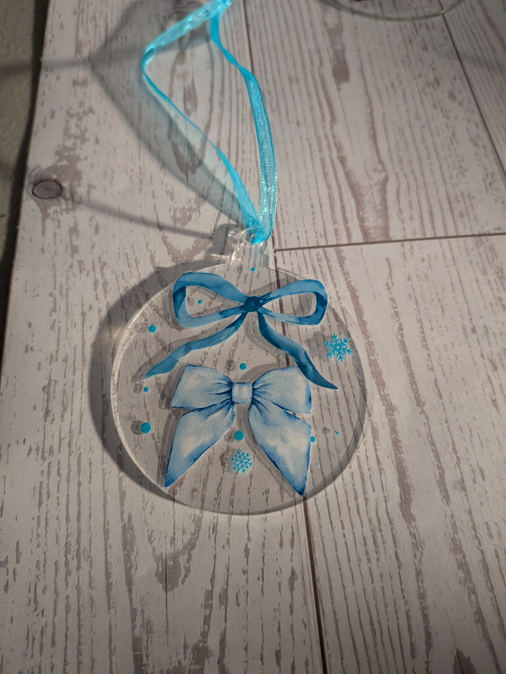 NEW DESIGNS ADDED!!! Acrylic ornaments 2" round clear
