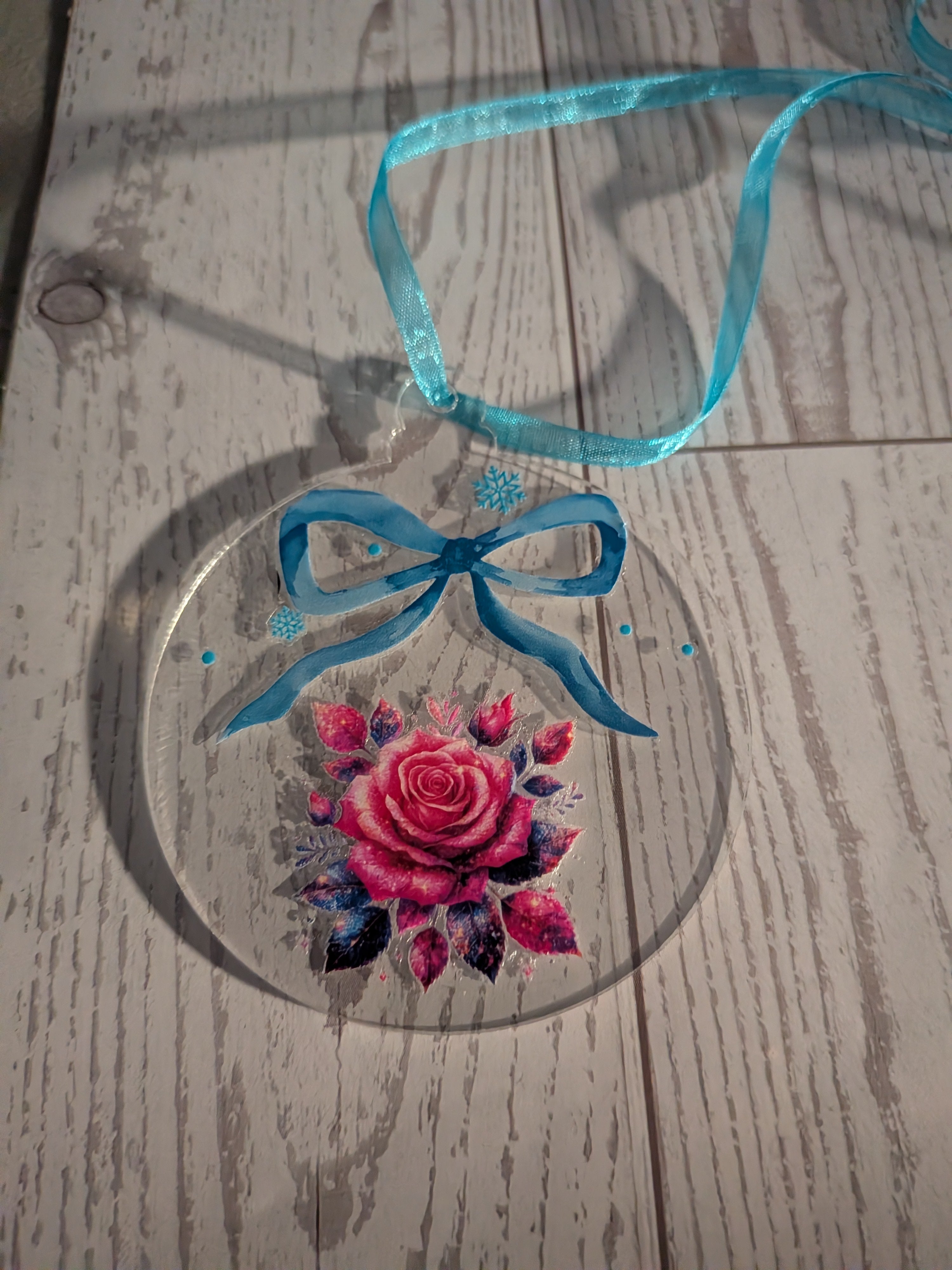 NEW DESIGNS ADDED!!! Acrylic ornaments 2" round clear