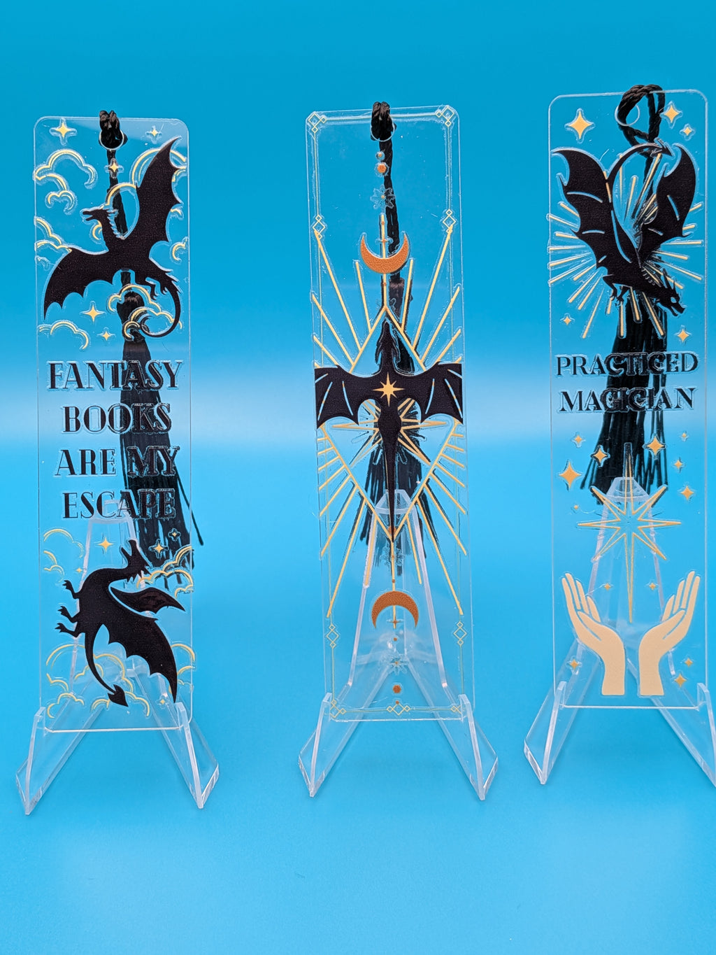 JUST IN!!! Dragon acrylic bookmarks with tassel