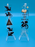JUST IN!!! Dragon acrylic bookmarks with tassel