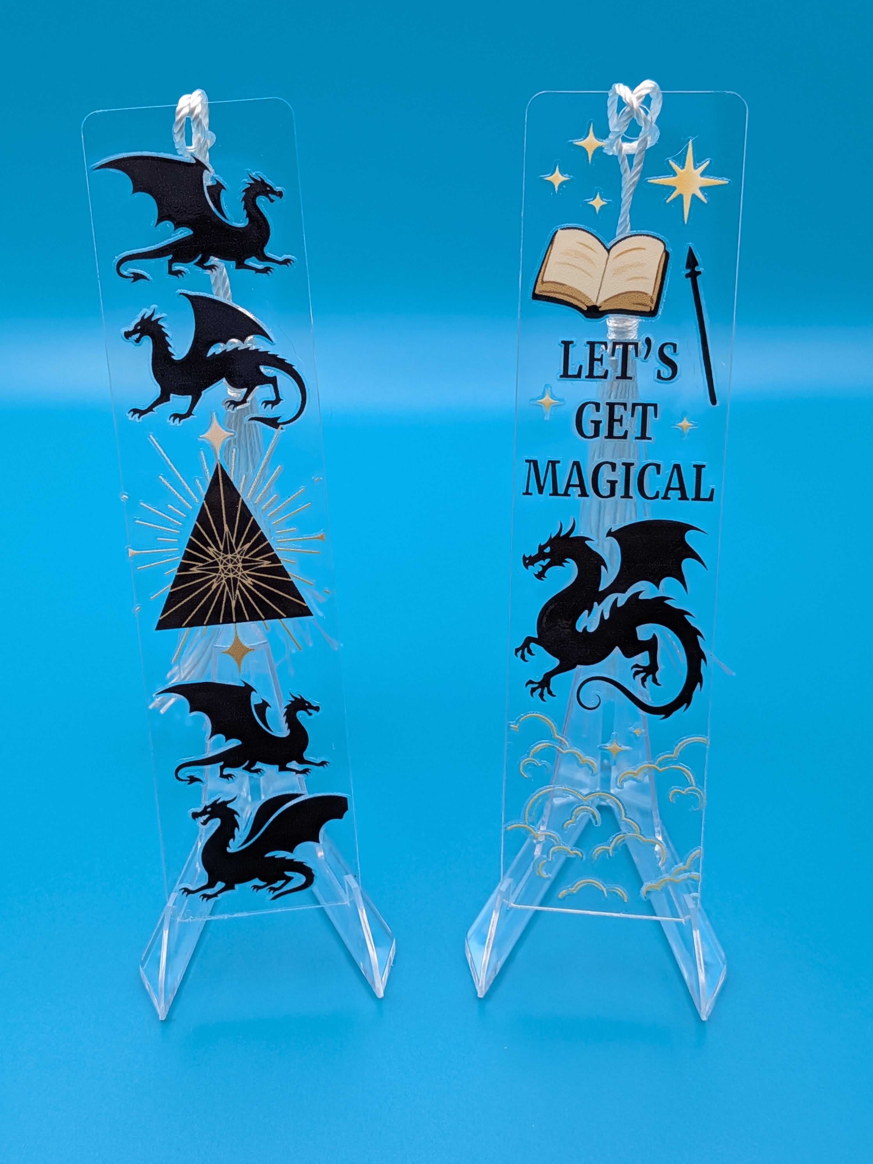 JUST IN!!! Dragon acrylic bookmarks with tassel