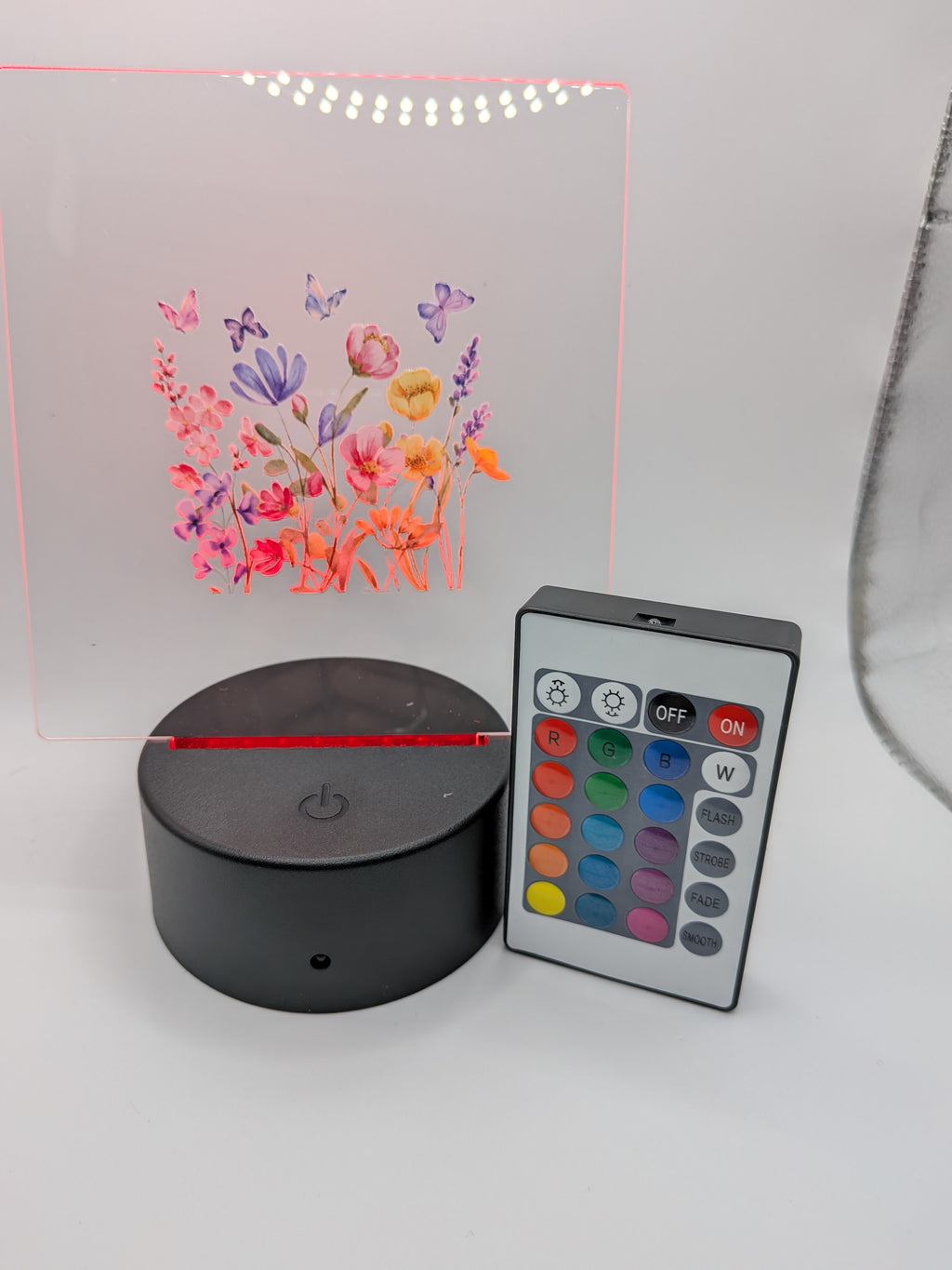 LED night light with remote