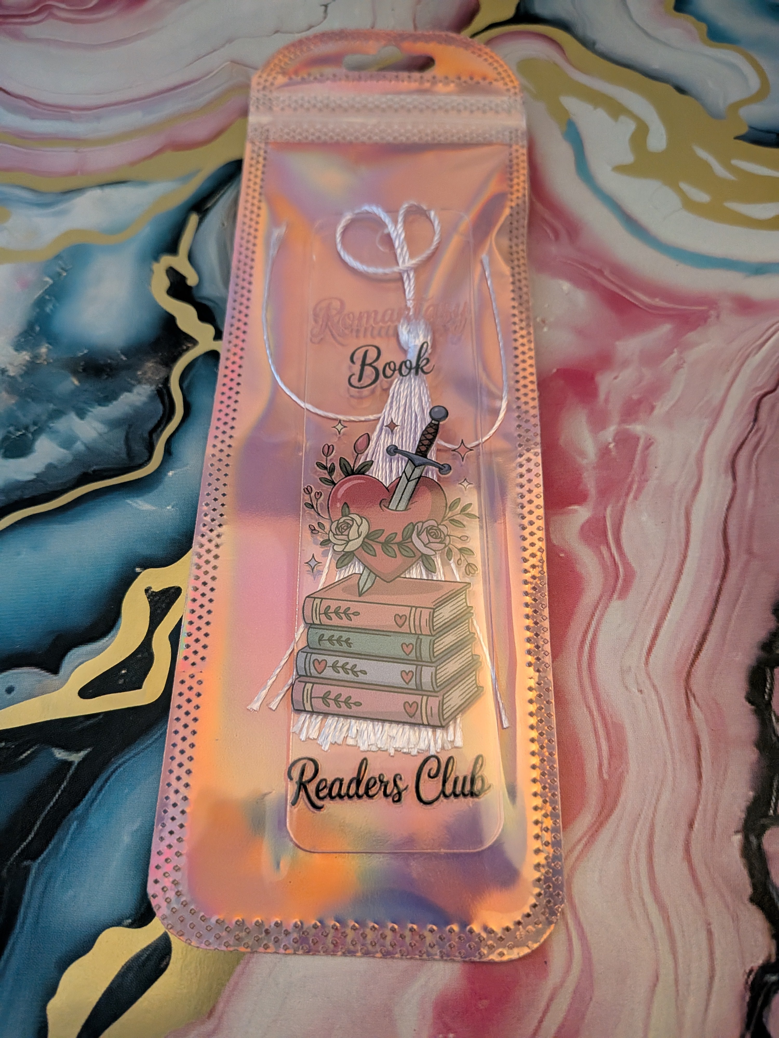 Acrylic bookmarks with tassel