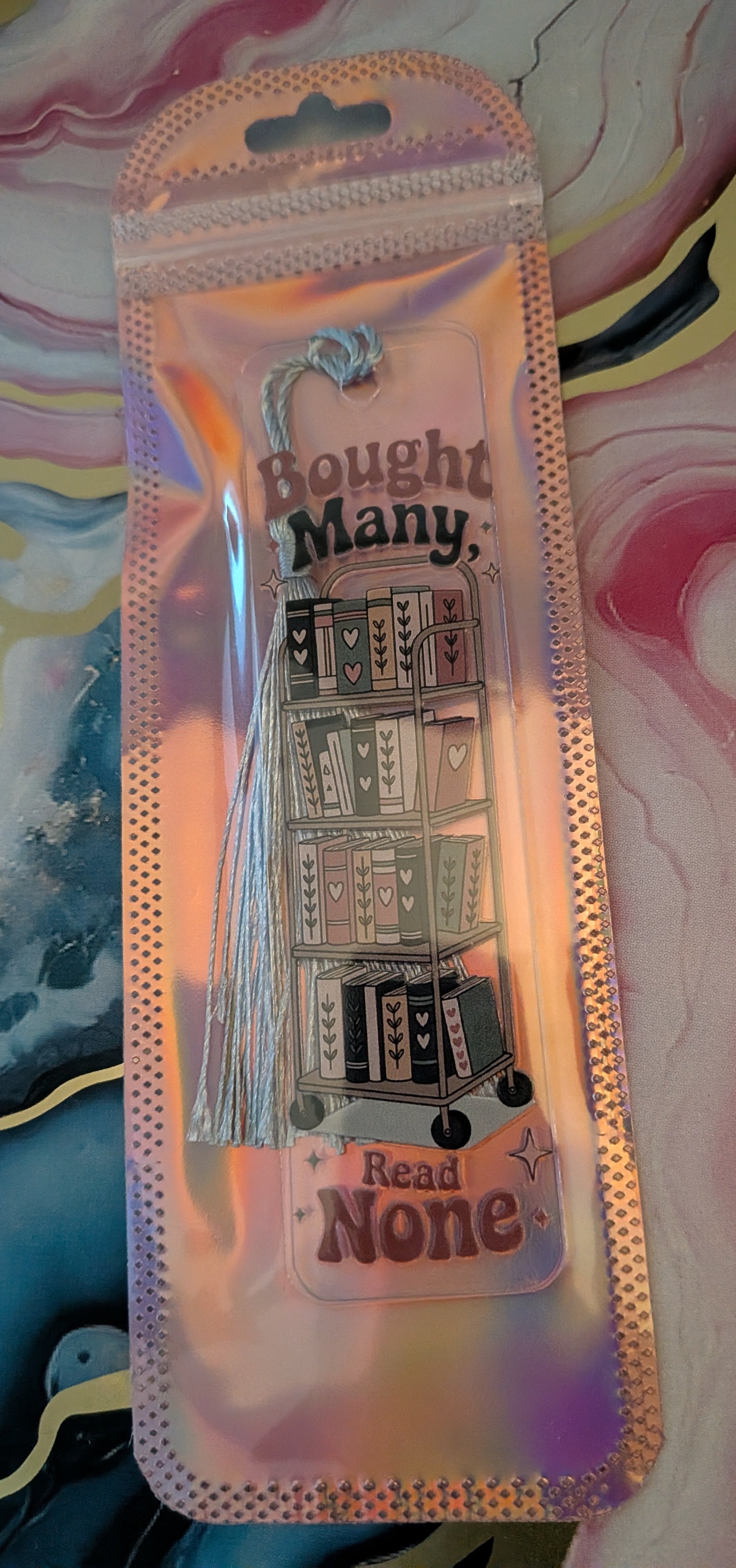 Acrylic bookmarks with tassel