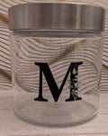 Glass jar with stainless steel lid, 29.75 oz